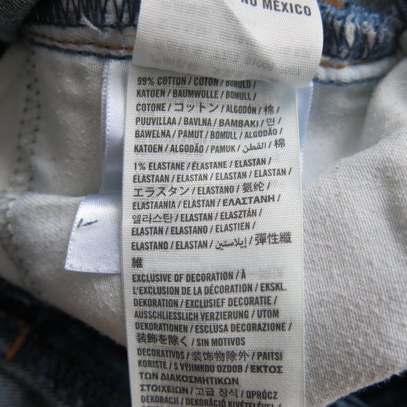 Hollister Distressed Skinny Straight Leg Low Rise Denim Jeans - Size 5R - Picture 6 of 6